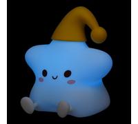 iplusmile Veilleuse LED Tactile en Silicone D’Étoile Petite Lampe de Nuit Rechargeable 1W 1200Mah Lumière Douce Multicolore Chambre Garçon et Filles et Présent Anniversaire