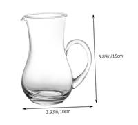 iplusmile Verre Distributeur Whisky Carafe Verre Décanteur Design Stable et Facile à Verser pour Maison et Bar