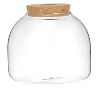 iplusmile Verre Plante Terrarium De Table Succulent Planteur Bonbons De Pâques Jarre À Biscuits Mignon Bidon Rond Poisson Bol Vase Bouteilles en Verre Scellées Flacon avec Liège Top pour