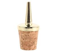 iplusmile Verseur de Bouteille Amère Bouchon en Liège Bec Verseur Anti-Débordement en Métal Distributeur Précis pour Huile et Vinaigre Accessoire Bar Maison Compatible Toutes