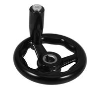 iplusmile Volant de Tour Bakélite Noire à Trois Branches pour Machine de Fraisage Accessoire de Précision avec Installation Facile et Résistance à Usure