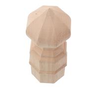 iplusmile Wood Handrail Finials Unfinished Decorative Posts Topper for Staircases Bed Frame Post Craft Wedding Decor French Style
