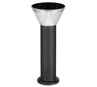 Iplux | Lampe solaire de jardin | Rome 60cm | Lampe d'extérieur à LED sur pied à énergie solaire | Haute qualité | Durée d'éclairage 15 heures | 400 Lumens | Lumière blanche chaude | Étanchéité IP65