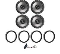 IPNOSIS Kit de 4 boîtiers Axton AE165 pour VW Golf VI-VII, VW New Beetle (Pas de Cabriolet) jusqu'à 2010, VW Polo à partir de 2009 avec 2 Supports Avant, 2 Supports arrière et 4 connecteurs