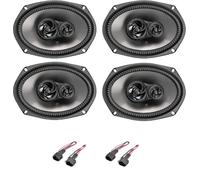 IPNOSIS Kit de 4 Enceintes Avant et arrière Axton AE369 6"x9" pour Fiat Freemont avec 4 connecteurs