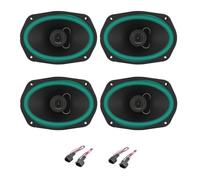IPNOSIS Kit de 4 enceintes avant et arrière IP-01169 (15,2 x 22,9 cm) pour Jeep Renegade avec 4 connecteurs