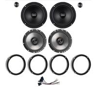 IPNOSIS Kit de 6 boîtiers AXTON ATC165S + AE165 pour VW Golf VI-VII, VW New Beetle jusqu'à 2010, VW Polo à partir de 2009 avec 2 supports avant, 2 supports arrière et 4 connecteurs