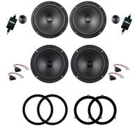 IPNOSIS Kit de 6 unités Axton ATC 200S + ATX165S pour Audi A4 B8, Avant, B8 Allroad de 2009 à 2015 avec 2 Supports Avant, 2 Supports arrière et 4 connecteurs