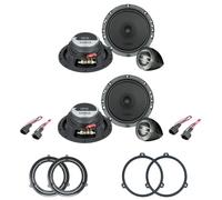 IPNOSIS Kit de 8 boîtiers AXTON ATC 165 pour Fiat Panda de 2003 à 2012 avec 2 supports avant, 2 supports arrière et 4 connecteurs