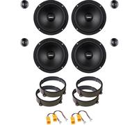 IPNOSIS Kit de 8 boîtiers AXTON ATC165 pour Alfa 147/159 de 165 mm avec 2 supports avant, 2 arrière et 4 connecteurs