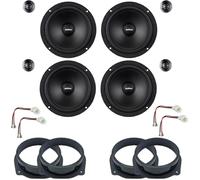 IPNOSIS Kit de 8 boîtiers AXTON ATC165 pour Lancia Musa de 165 mm avec 2 supports avant, 2 arrière et 4 connecteurs