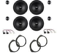 IPNOSIS Kit de 8 boîtiers AXTON ATC165 + Tweeter pour Alfa Romeo Giulietta avec 2 supports avant, 2 supports arrière et 4 connecteurs