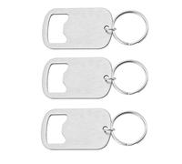 IPNSDON 3 pièces Set décapsuleur, ouvre-bouteille de bière, inox décapsuleur de bière, porte-clés décapsuleur de bar pour canette de bière cuisine bar restaurant