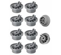 IPNSDON Kit de 8 Roulements pour Panier Inférieur de Lave-Vaisselle - Roulettes et Roues de Rechange Universelles Compatibles avec Bosch Siemens Neff Beko - Pièce et Accessoire Lave Vaisselle