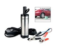iPobie 12V Pompe Carburant, 38mm Pompe Submersible Electrique Transfert d'eau Diesel/Kérosène Siphon pour Auto Camping-Car, Caravane, Grand Engin