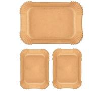 iPobie 150 Pièces Papier Cuisson Air Fryer,Papier Sulfurisé pour Airfryer,Antiadhésive Jetable Paper Liner,pour Friteuse sans Huile,Poêle,Four