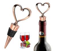 iPobie 3 Pièces en Alliage de Zinc Plaquant Bouchon de Vin, Bouchon de Bouteille à Boisson pour de Vin Champagne Sceau à Bière Saver