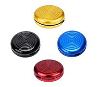 iPobie 4 Pièces Boîte de Rangement pour Pièces de Monnaie en Euros, Porte-Monnaie Euro Monnayeur Rond en Alliage