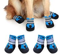 iPobie 4 Pièces Bottes de Protection pour Chien, Chaussures de Chien Bottes de Protection Chien Respirantes Chausson