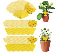 iPobie Anti Moucherons Plantes Interieur, 60pcs Pièges à Insectes, Pièges Engluées Autocollants Colle, Plante Attrape Mouche pour Cuisine Jardin.