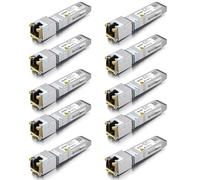 ipolex 1,25/2,5/5/10G SFP+ RJ45 Cuivre Transceiver avec Marvell IC, 10GBase-T RJ-45 SFP+ Module, compatible avec Cisco SFP-10G-T-S, Ubiquiti UniFi UF-RJ45-10G, Mikrotik, D/TP-Link(CAT.6a, 30m) 10 PCS.