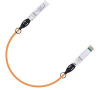 ipolex 10G SFP+ Câble en cuivre, Orange SFP+ DAC, câble en cuivre à Connexion directe 10GBASE-CU, Câble Twinax Passif 10Gb/s Compatible avec Cisco, Ubiquiti, Meraki, Mikrotik, Intel etc. 0,5-mètre.