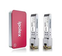 ipolex 2 PCS Transmetteur cuivre 1G SFP vers RJ45, Module SFP Mini GBIC 1000Base-T Compatible avec Cisco GLC-T/SFP-GE-T, Meraki MA-SFP-1GB-TX, Ubiquiti UF-RJ45-1g, Mikrotik, etc. (Cat.5e, 100 m)