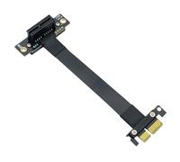ipolex Câble d'extension PCle 3.0 X1 mâle vers Femelle, 180° à 90°, Cavalier d'extension PCIe pour Carte Graphique, 20 cm/0,66 ft
