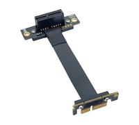 ipolex Câble Riser PCIe 3.0 x1, mâle 90° vers Femelle 90°, Cavalier d'extension PCIe pour Carte Graphique, 15 cm/0,49 ft