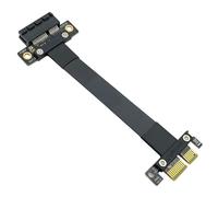 ipolex Câble Riser PCIe 3.0, X1 vers X1, M vers F, 180° vers 180°, Cavalier d'extension PCIe pour Carte Graphique, 15 cm/0,49 ft