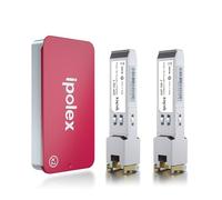 ipolex Émetteur-récepteur en cuivre RJ45 SFP+ 1,25/2,5/5/10G, module Mini GBIC 10GBase-T compatible avec Cisco SFP-10G-T-S, Ubiquiti UniFi, Mikrotik, Netgear etc. jusqu’à 30 mètres. 4-Pack.