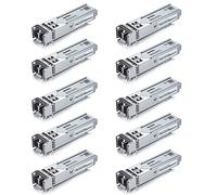 ipolex Émetteur-récepteur LC multimode SFP 1G, module mini GBIC 1000Base-SX compatible avec Cisco GLC-SX-MMD, Ubiquiti UF-MM-1G, Meraki, Mikrotik etc. (MMF, 850 nm, jusqu'à 550 mètres) 10-Pack.