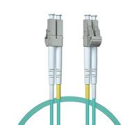 ipolex LC à LC Fibre Patch Câble Multimode, 10Gb OM3 Câble Fibre Optique, Duplex 50/125μm Câble Internet Fibre Optique, LSZH Cavalier fibre optique for MMF SFP/SFP+ Transceiver, 5-meter, 1-Pack.