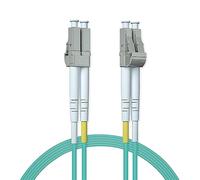 ipolex LC to LC Fiber Patch Cable Multimode, 10Gb OM3 Fiber Optic Cable, Duplex 50/125μm Fiber Optic Internet Cable, LSZH Fiber Optic Jumper for MMF SFP/SFP+ Transceiver, 15-m, 1-Pack.