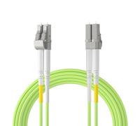 ipolex LC to LC Fiber Patch Cable Multimode, 40/100Gb OM5 Fiber Optic Cable, Duplex 50/125μm Fiber Optic Internet Cable, LSZH Fiber Optic Jumper for MMF SFP/SFP+ Transceiver, 15-m, 1-Pack.