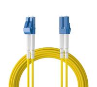 ipolex LC to LC Fiber Patch Cable Single Mode, 1G/10GB OS2 Fiber Optic Cable, Duplex 9/125μm Fiber Optic Internet Cable, LSZH Fiber Optic Jumper for SMF SFP/SFP+ Transceiver, 3-m, 2-Pack.