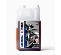 IPONE Huile 2T Samourai senteur FRAISE cross moto scooter 100% synthèse - 1Litre