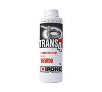 IPONE - Huile de Boîte de Pont Moto - Trans 4 75W90 - 100% Synthétique -Très Haute Performance - Formulation renforcée en additifs - Résistance aux fortes charges - Bidon 1 Litre