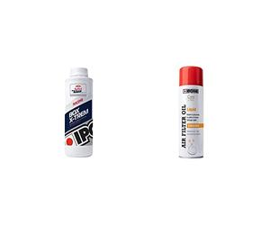 IPONE - Huile de Boîte de Vitesse Moto Box X-Trem - Pour boîte de vitesses avec un embrayage à bain d’huile - Bidon 1 Litre & Huile Liquide Filtres Mousse Moto Air Filter Oil Liquid-500 ML, Bleu