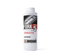 IPONE - Huile de Fourche Moto - Fork 5 - Semi-synthétique - Haute Performance - Technologie Anti-friction et Anti-Emulsion - Prêt à l’emploi - Bidon 1 Litre