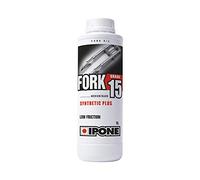 IPONE - Huile de Fourche Moto - Fork 15 - Semi-synthétique - Haute Performance - Technologie Anti-friction et Anti-Emulsion - Prêt à l’emploi - Bidon 1 Litre
