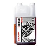 IPONE - Huile Moteur Moto 2 Temps SHOGUN 2R - 100 % Synthétique - Spéciale Compétition Piste ou Tout-Terrain - Graissage par mélange - Puissance moteur - Performances inégalées - Bidon-Doseur 1L