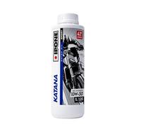 IPONE - Huile Moteur Moto 4 Temps 10W30 Full Power Katana - 100% Synthétique -Conduite Sportive sur Route - Boite de Vitesses plus Onctueuse - Passages de Vitesses plus Rapides - 1L