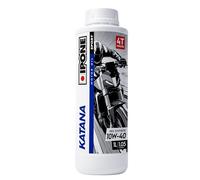 IPONE - Huile Moteur Moto 4 Temps 10W40 Katana - Bidon 1 Litre - 100% Synthétique - Très hautes performances - Passages de vitesses souples et rapides - Protection à hauts régimes moteur