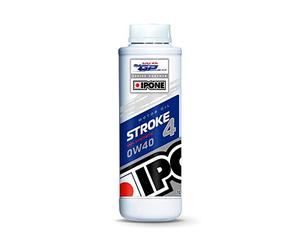 IPONE - Huile Moteur Moto 4T Stroke 4 0W40 Racing 100% Synthétique avec Ester - 1L