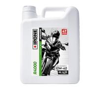 Huile IPONE R4000 10W40 bidon 4 litres + 1 litre offert lubrifiant moto