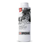IPONE - Huile Moto 4 Temps 10W40 R4000 RS - Semi-Synthétique avec Esters - Haute Performance pour les Motos de Route -Protection Optimale du Moteur et de la Boite de Vitesses - Bidon 1L