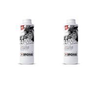 IPONE - Huile Moto 4 Temps 15W50 R4000 RS - Semi-Synthétique avec Esters - Haute Performance pour les Motos de Route -Protection Optimale du Moteur et de la Boite de Vitesses - 1L (Lot de 2)