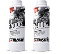 IPONE - Huile Moto 4 Temps 20W50 R4000 RS - Semi-Synthétique - Haute Performance pour les motos de Route - Résistance Exceptionnelle à l'Usure - Protection du Moteur et de la Boîte de Vitesses - 1L
