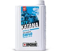 IPONE - Huile Quad 4 Temps 5W40- KATANA ATV - 100% Synthétique à base Esters - Compétitions de Quad ou Conduite Sportive en Tout-Terrain - Meilleures performances Moteur - 2L